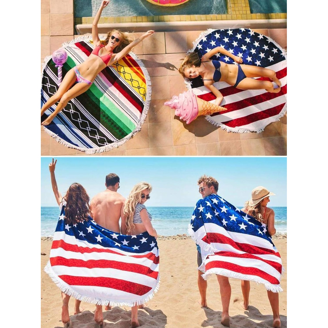 Round beach towels for sale discount